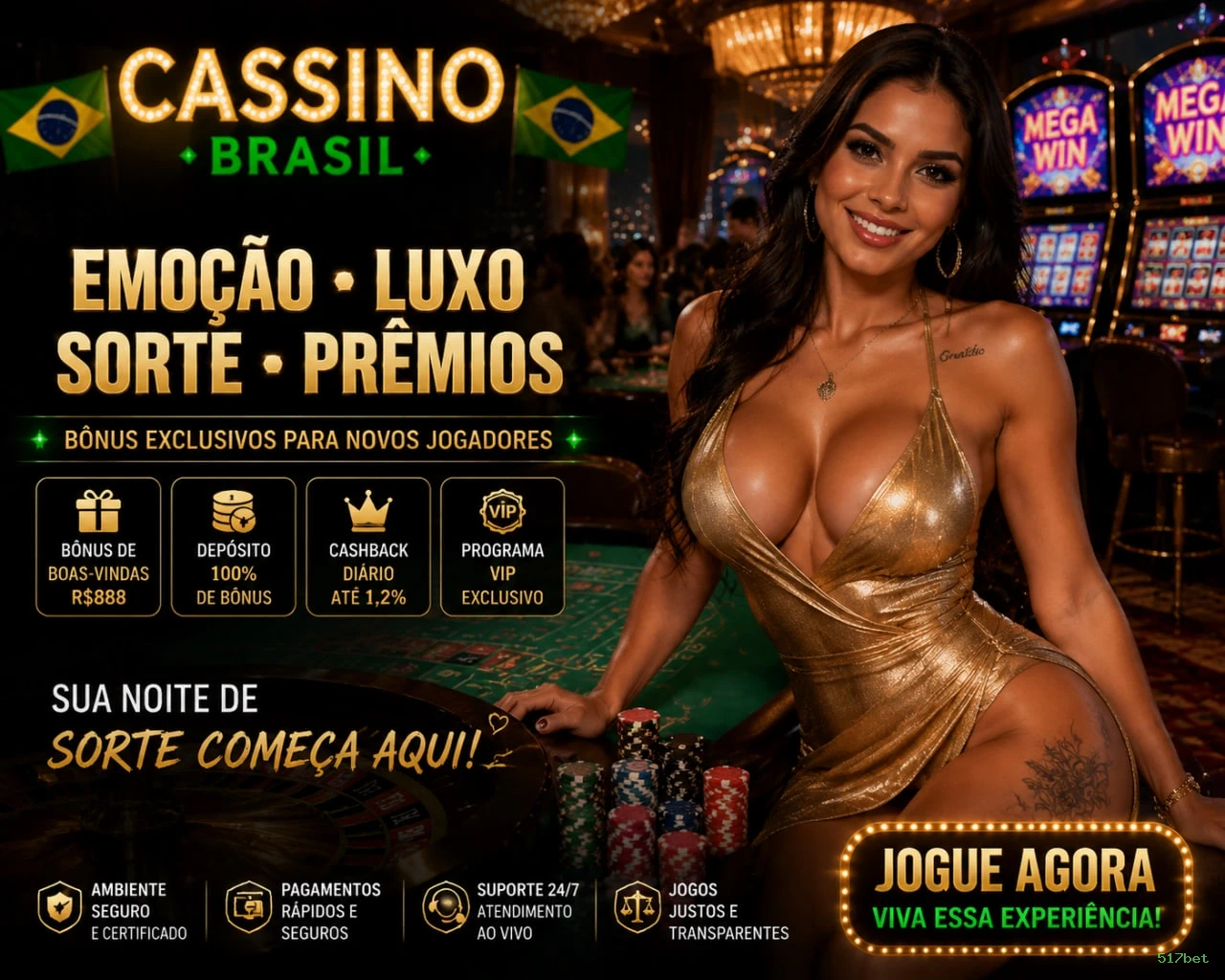 Cassino ao Vivo 517bet - Dealers Brasileiros Profissionais